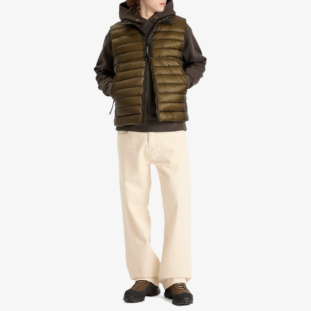 CP Company Men's D.D. Shell Lens Down Vest Ivy Green